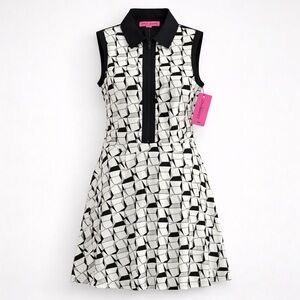 NWT Betsey Johnson Geo Print Dress • Size 14 • Mini Dress Statement Piece